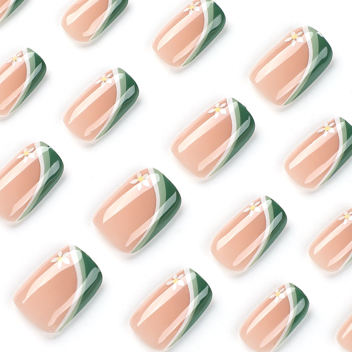 Artificial nails with floral design Kalsten