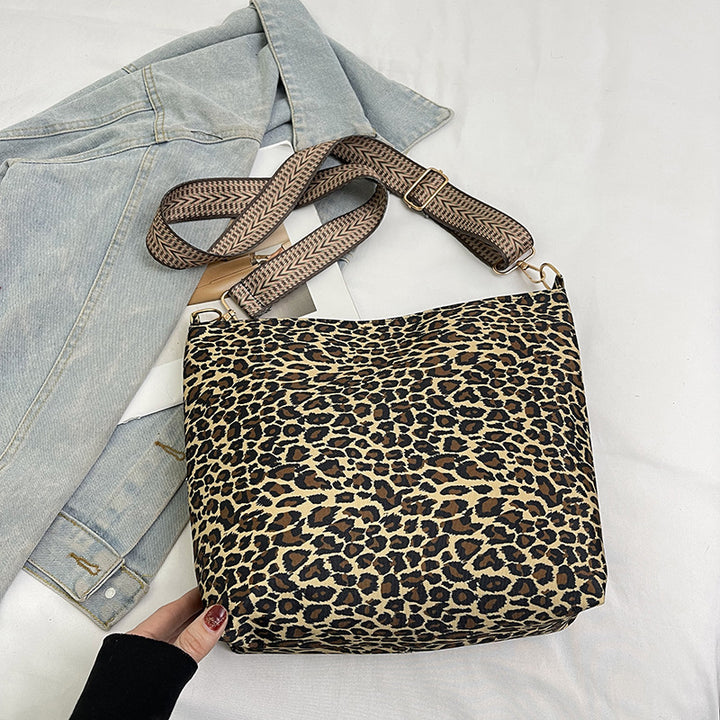 Chic Animal Print Hobo Bag