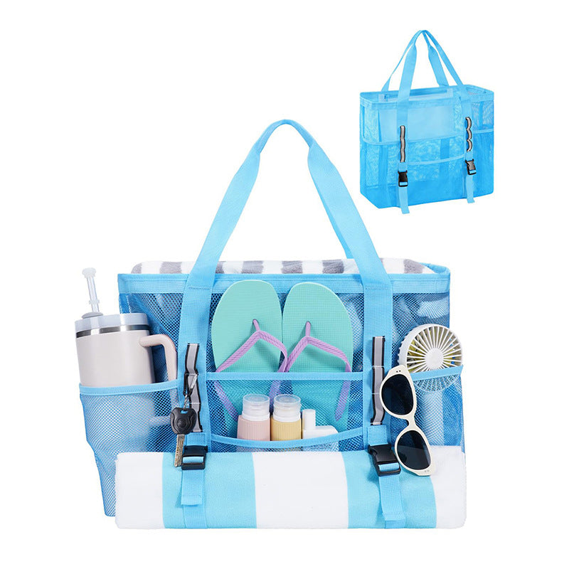 Multifunctional beach bag with mesh design Kalsten