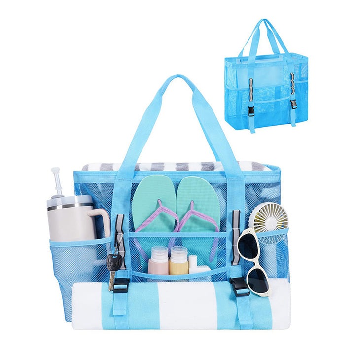 Multifunctional beach bag with mesh design Kalsten