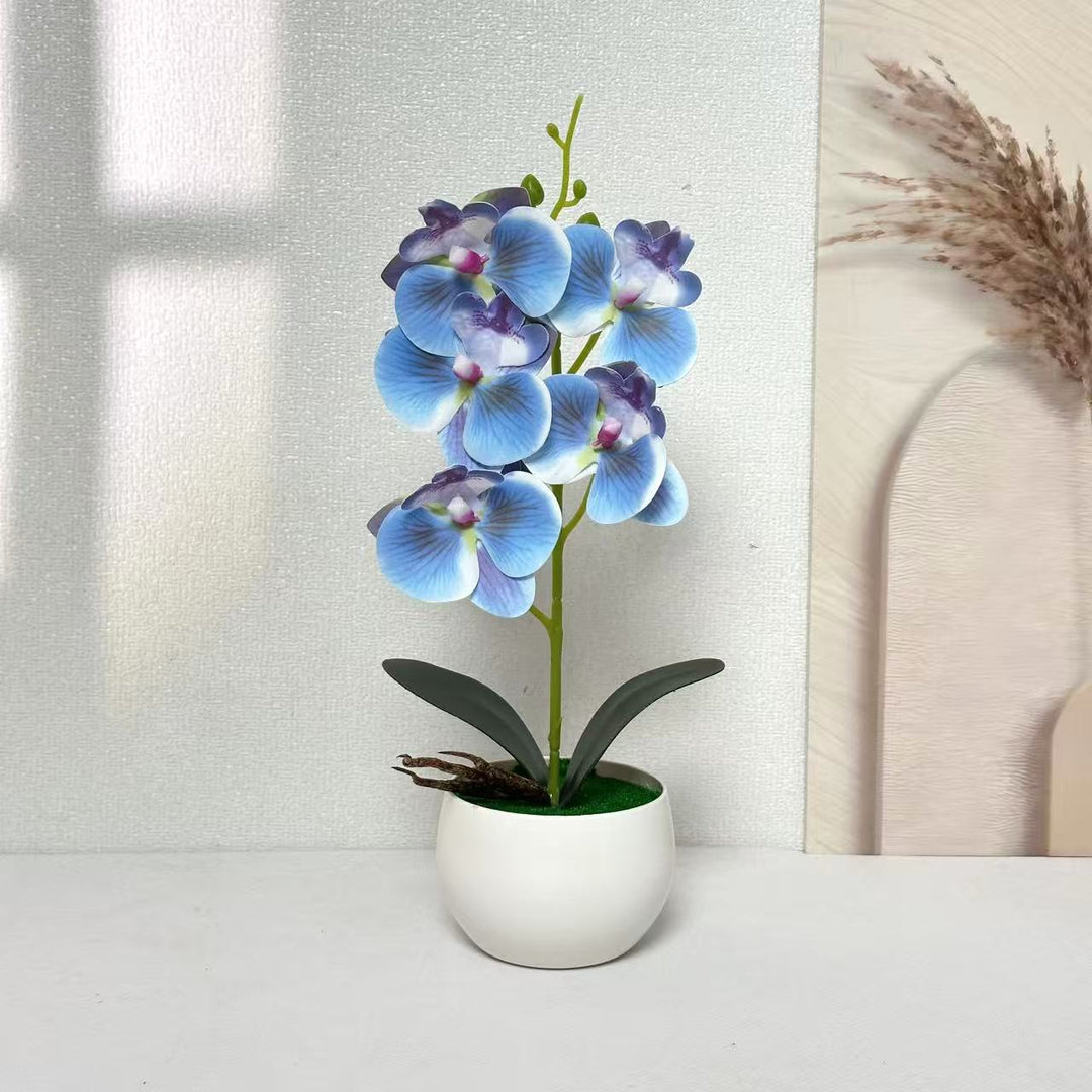 Realistic Artificial Orchid Plant Arrangement for Indoor Decor