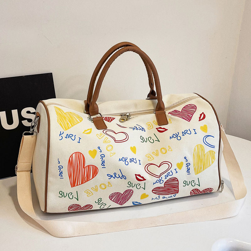Graphic Print Travel Duffel Bag Kalsten
