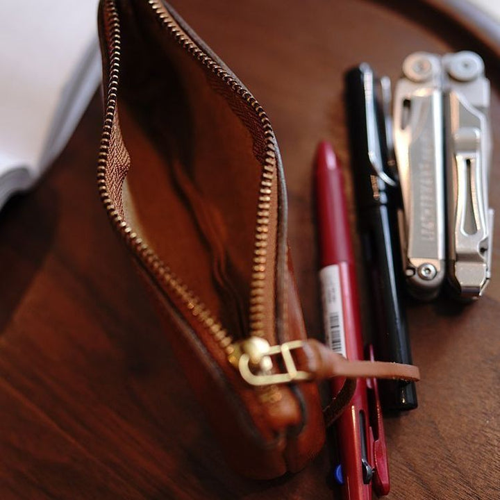 Premium Leather Pencil Pouch Kalsten