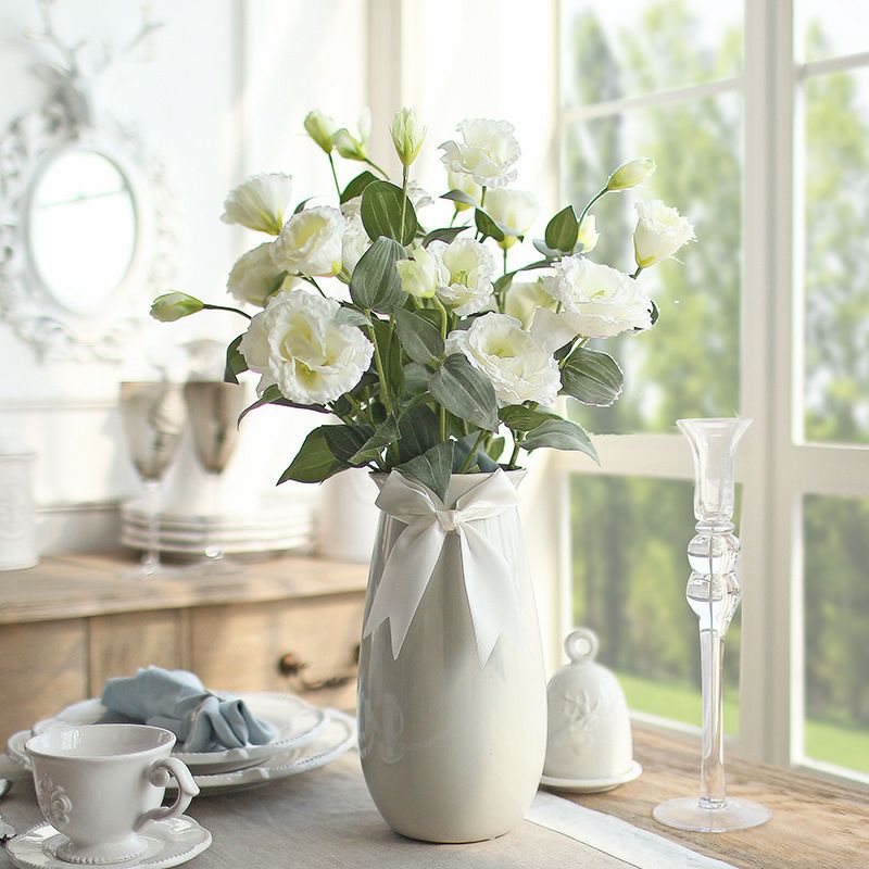 Realistic Faux Rose Floral Stem