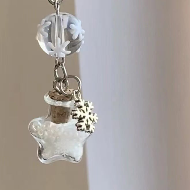 Decorative Snowflake Charm Keychain Kalsten