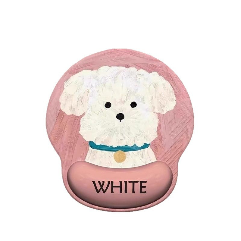 Cute Cartoon Dog-Themed Mouse Pad