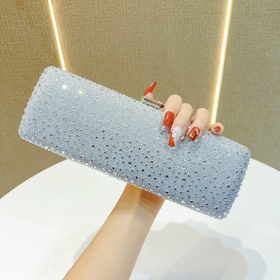 Rhinestone-Embellished Clutch