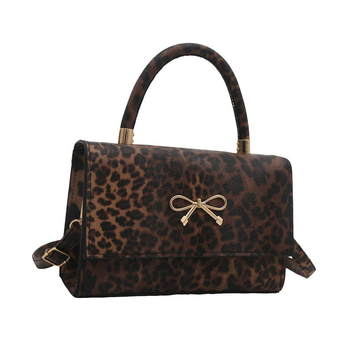 Stylish Animal Print Top Handle Handbag Kalsten