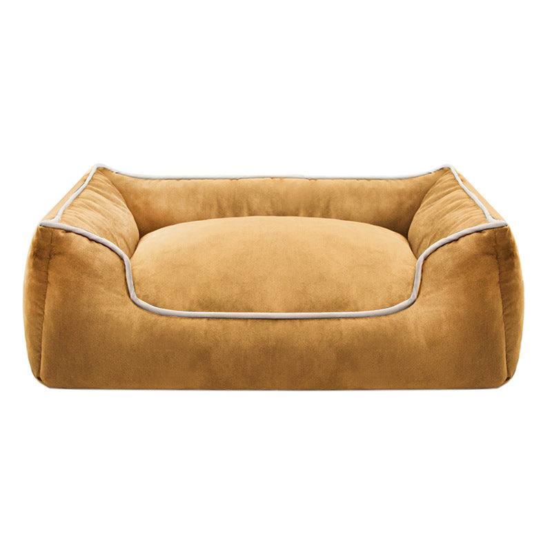Cozy Velvet Dog Bed