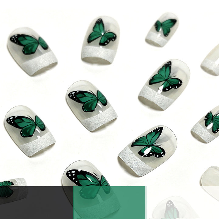 Butterfly-Themed Nail Art Enhancements Kalsten