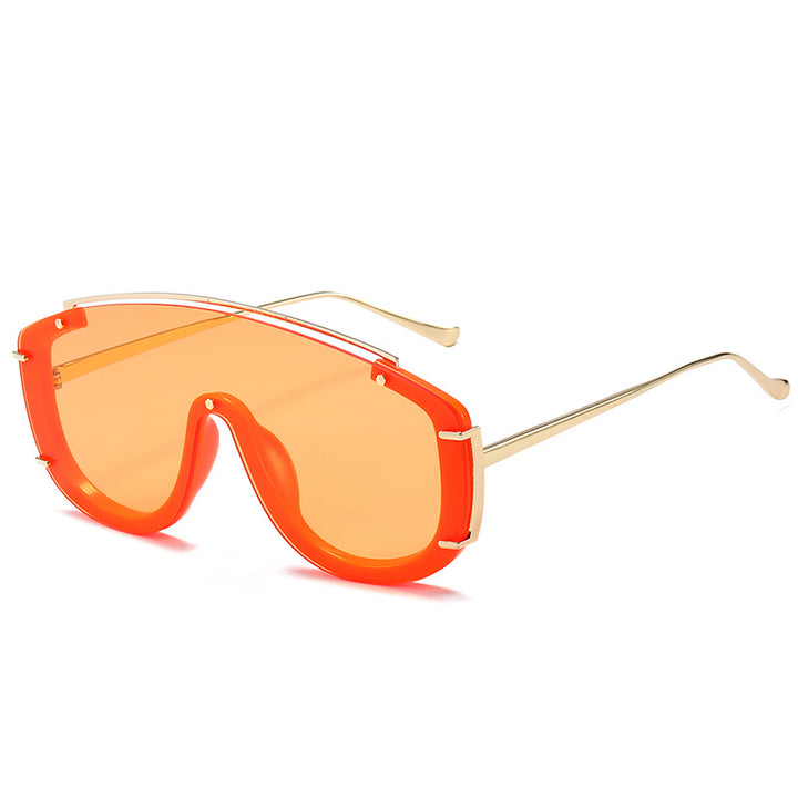 Fashion-Forward Futuristic Shield Sunglasses Kalsten