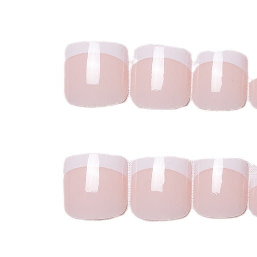 Elegant French Tip Pedicure