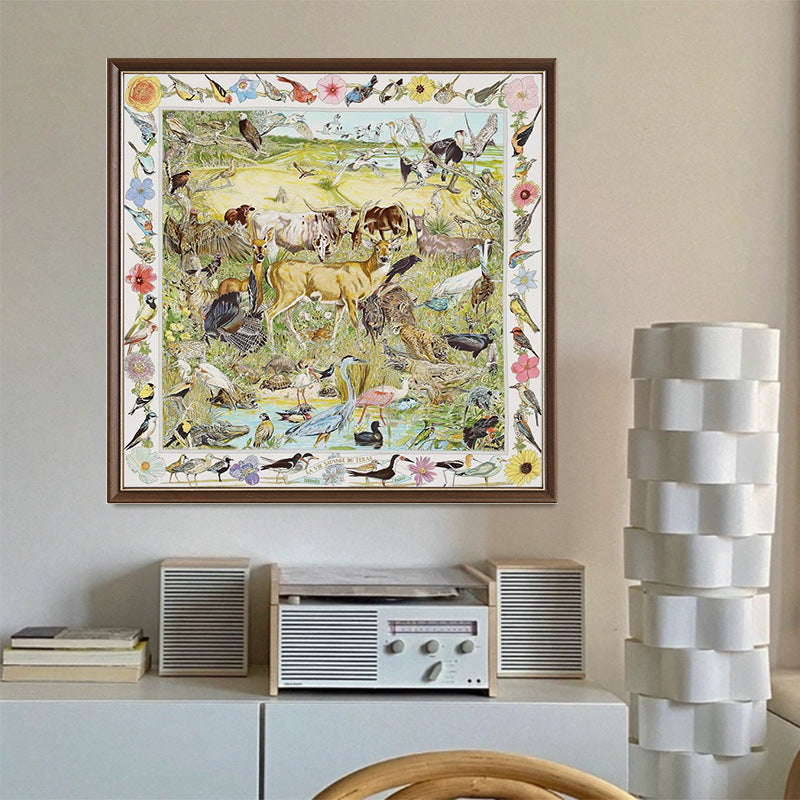 Wildlife Theme Framed Art Print