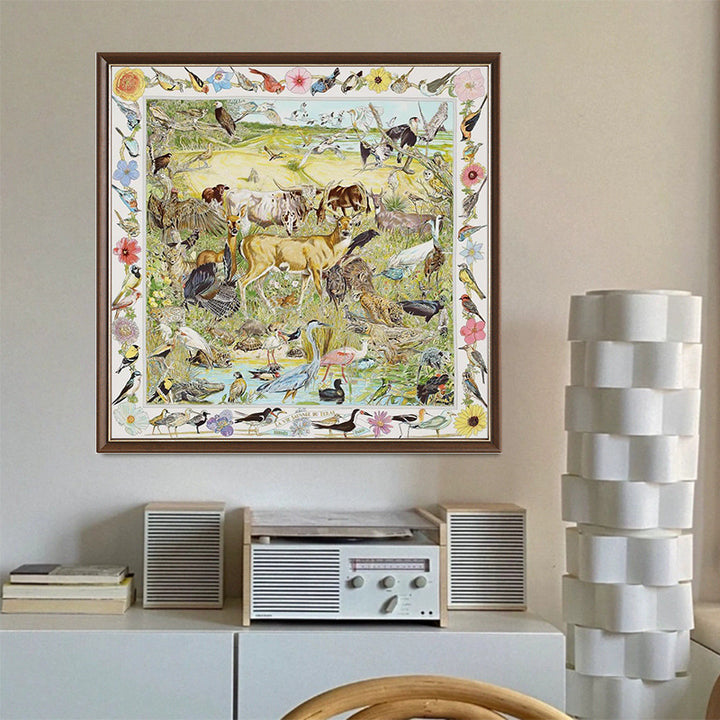 Wildlife Theme Framed Art Print