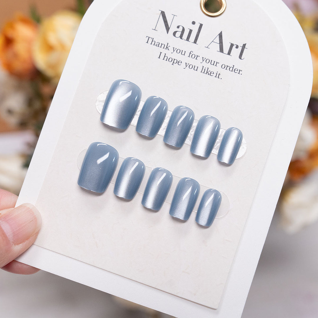 Natural Glossy Press-On Nail Set  1791110422