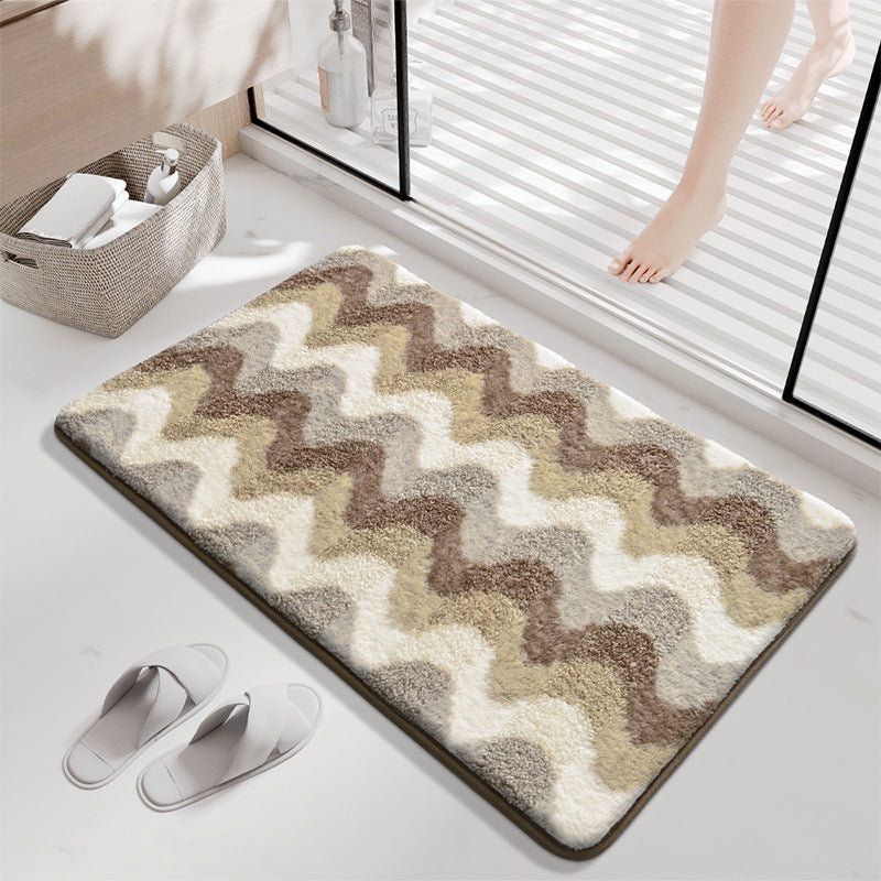 Stylish Wave Pattern Bath Rug Kalsten