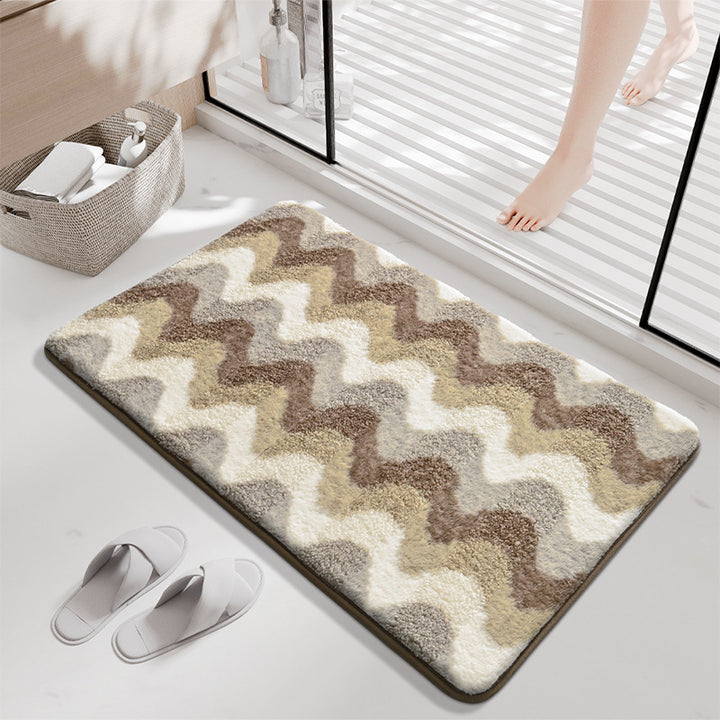 Stylish Wave Pattern Bath Rug Kalsten