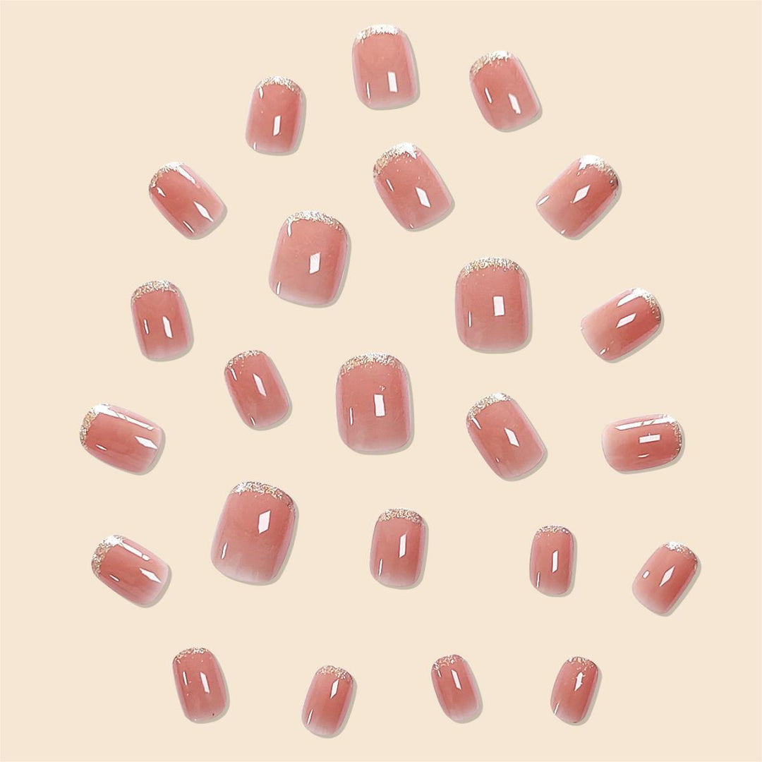 Elegant Natural Finish Nail Extensions