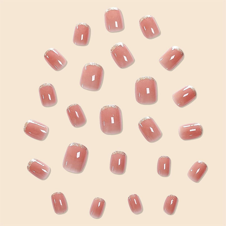 Elegant Natural Finish Nail Extensions