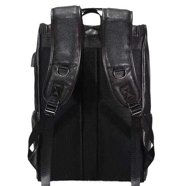 Premium Textured Leather Backpack