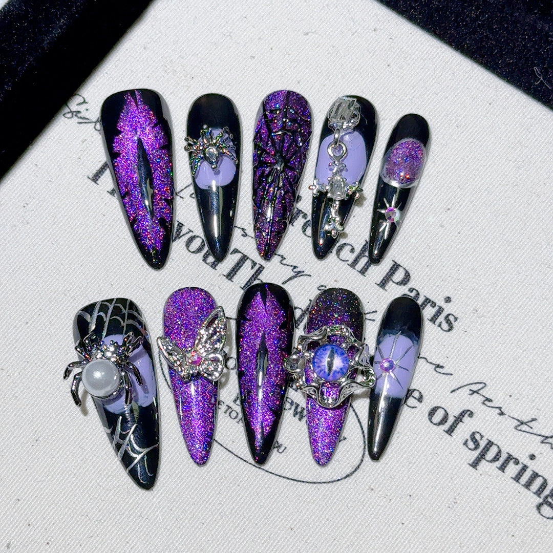 Gothic-Inspired Decorative Nail Art Tips