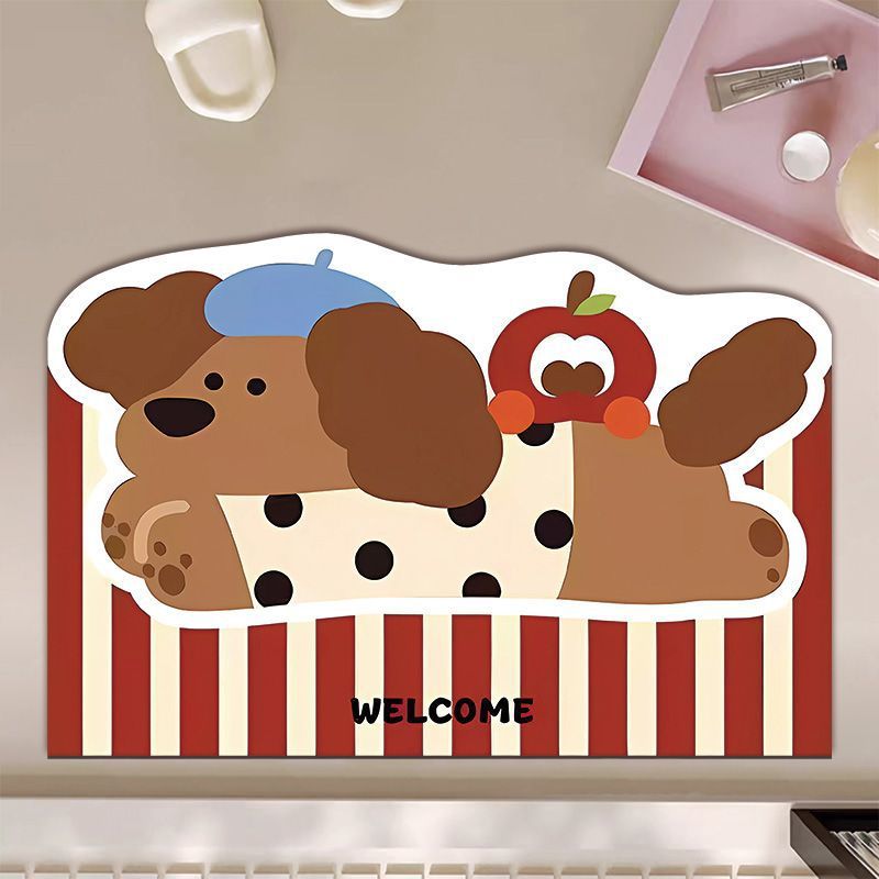 Cute Cartoon Otter-Themed Bath Mat Kalsten