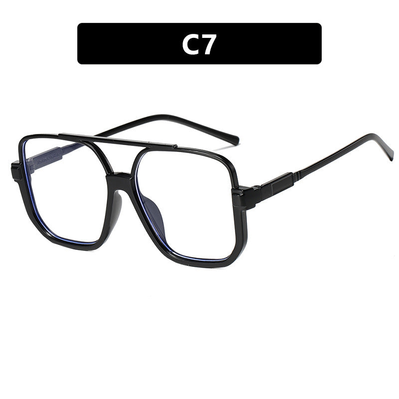 Women's trendy square sunglasses with transparent frame Kalsten