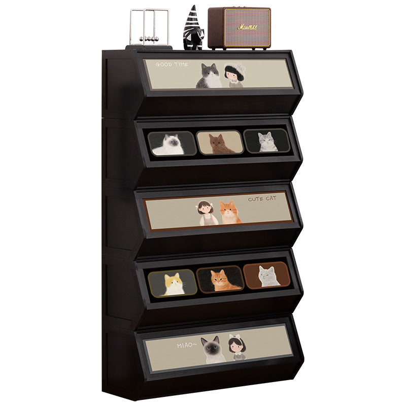 Storage unit with retractable front and friendly design Kalsten