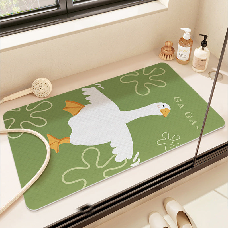 Cute Cartoon Duck Bath Mat