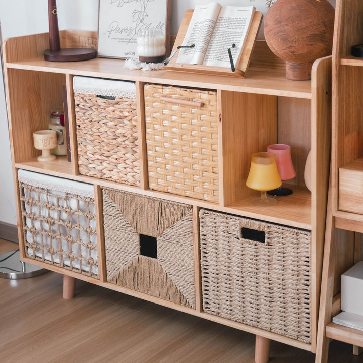 Rectangular Natural Fiber Storage Basket Kalsten