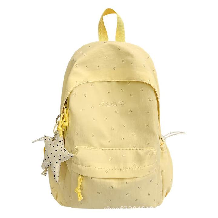 Backpack with Unique Heart Applications and Practical Structure Kalsten