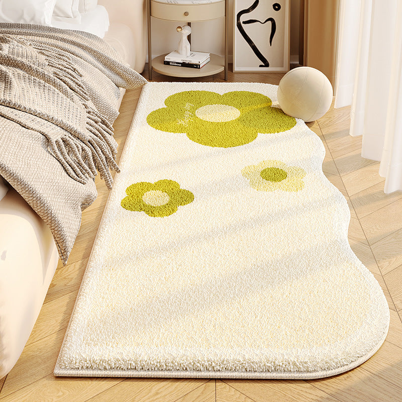 Floral Shaped Plush Area Rug Kalsten