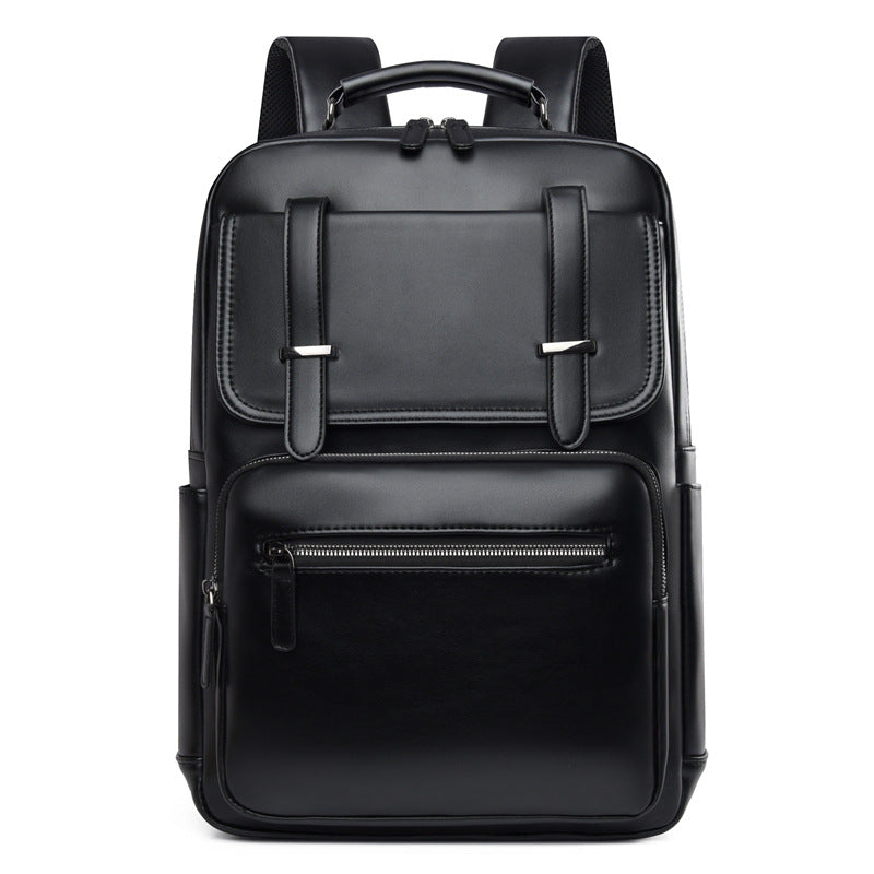 Stylish Multi-Compartment Leather Backpack Kalsten