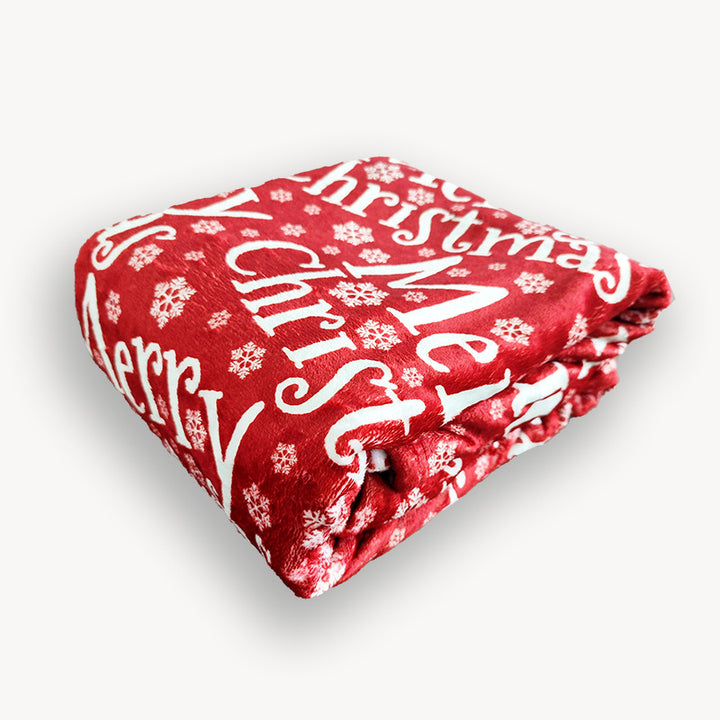 Women's Christmas blanket with festive tree and gift design Kalsten
