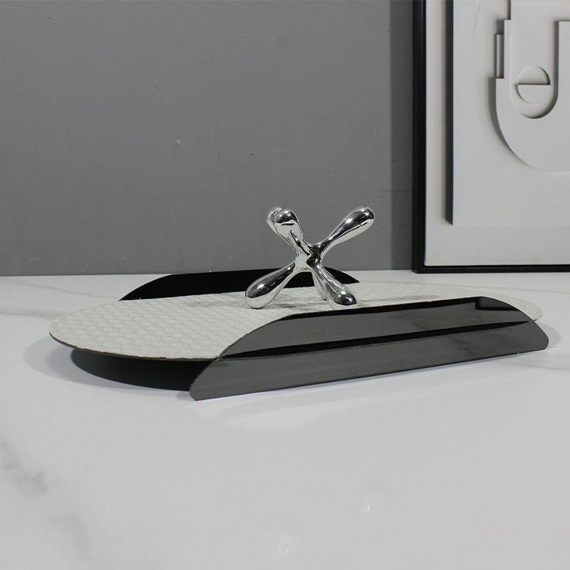 Elegant Leather Desk Organizer