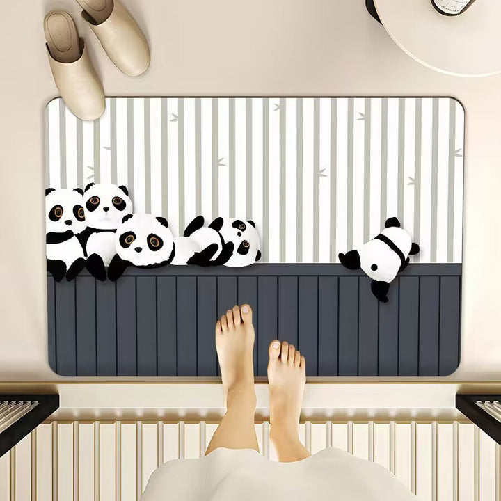 Cartoon-Themed Bath Mat