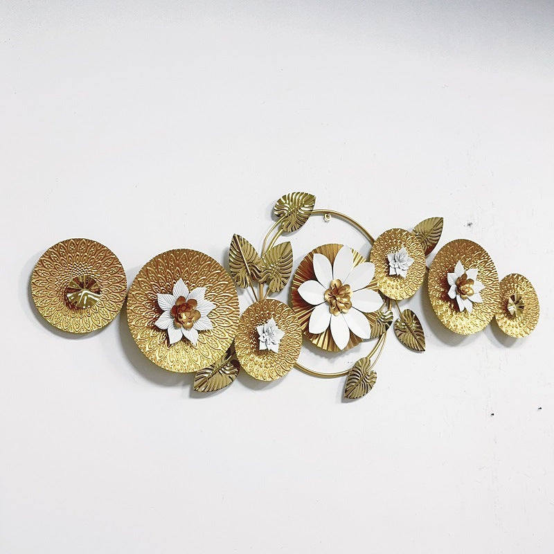 Elegant Floral Metal Wall Sculpture Kalsten
