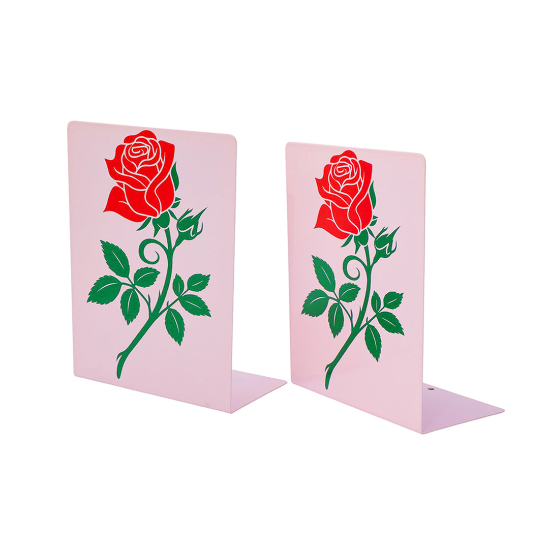 Decorative Leaf-Themed Bookends