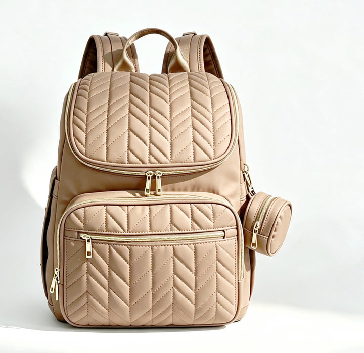 Elegant Multi-Functional Quilted Backpack Kalsten