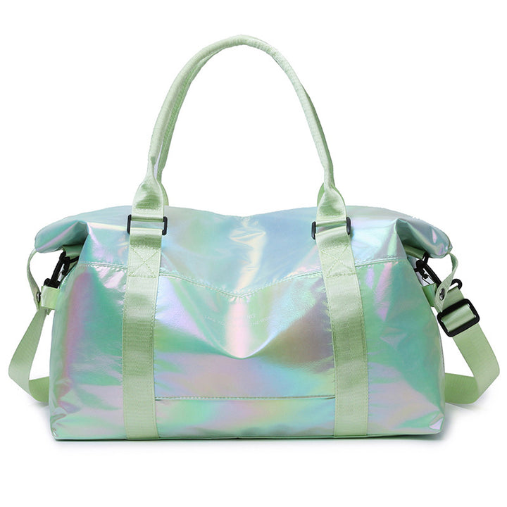 Glossy Holographic Travel Duffel Bag