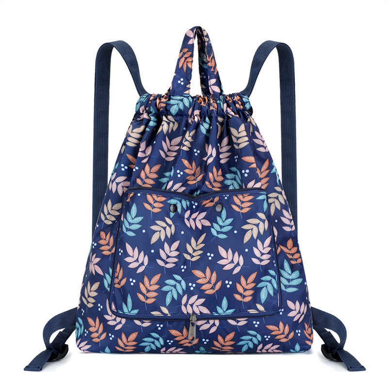 Lightweight Floral Drawstring Backpack Kalsten
