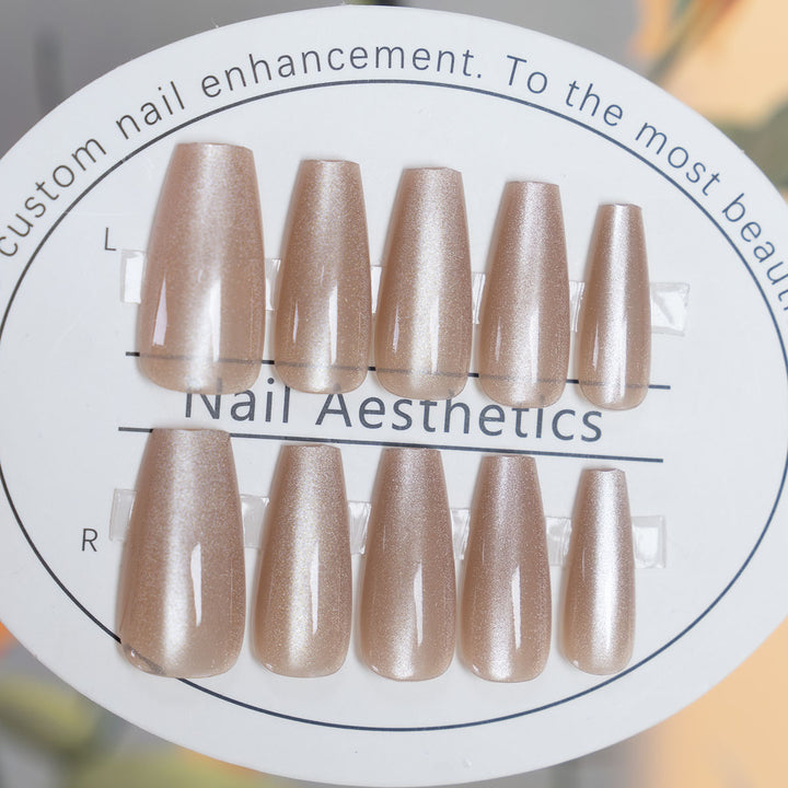 Long-Stiletto Glossy Press-On Nails