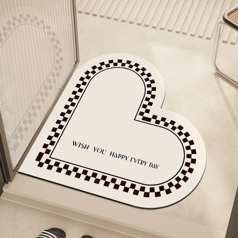Heart-Shaped Decorative Mat