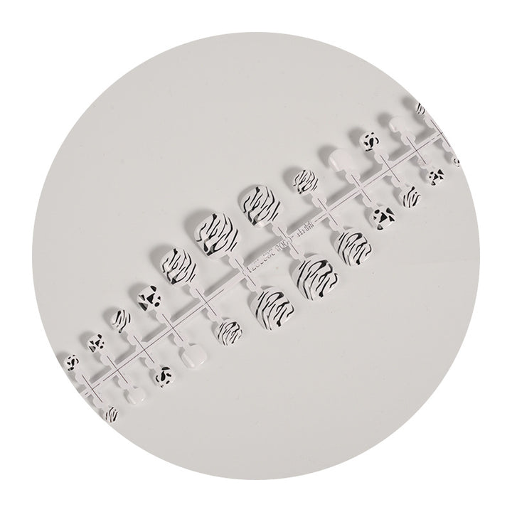 Stylish Zebra Print Press-On Nail Set Kalsten