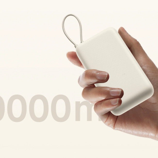 Compact Slim portable power bank with dual fast-charge USB-C ports and durable lanyard Kalsten