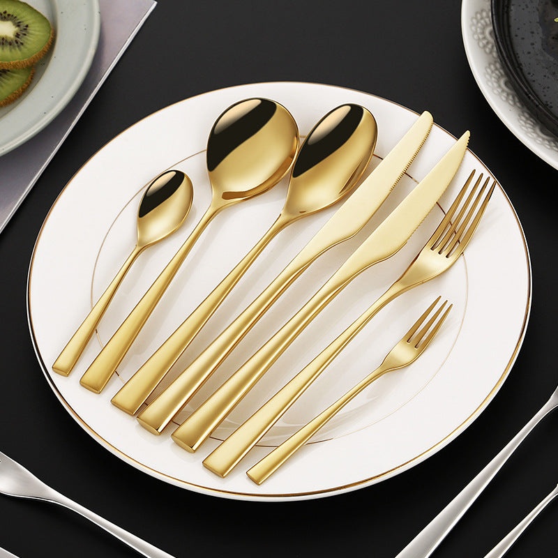 Elegant dessert knife with curved handle Kalsten