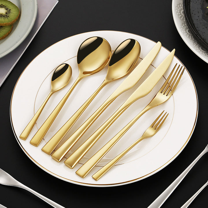 Elegant dessert knife with curved handle Kalsten