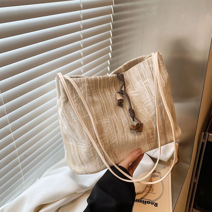 Chic Textured Handheld Tote Bag Kalsten