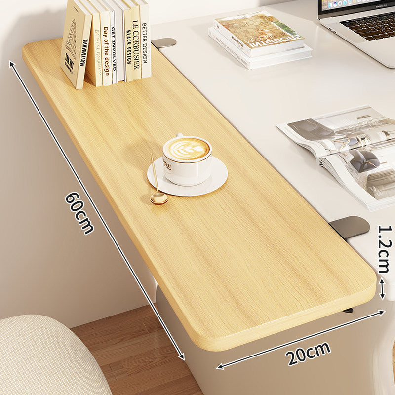 Slim Clamp-On Folding Side Desk Shelf Tray