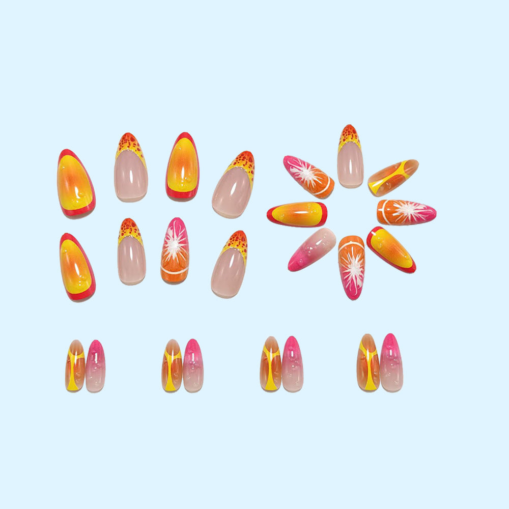 Creative fruit-themed art nails with 3D applications Kalsten